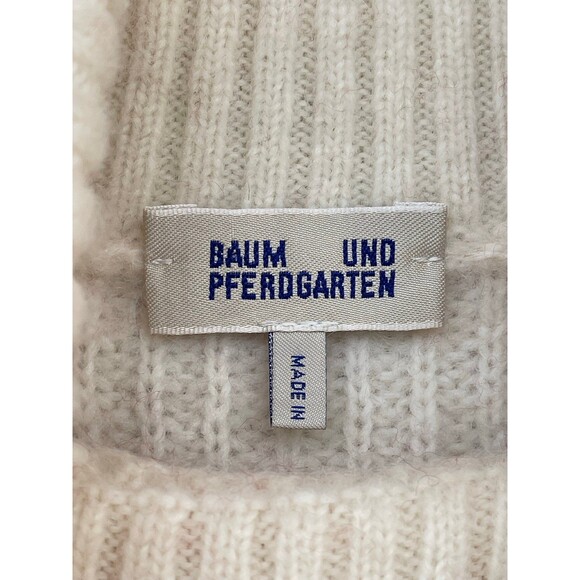 BAUM UND PFERDGARTEN Chikita Striped Wool-alpaca Blend Turtleneck Sweater small - Picture 4 of 11